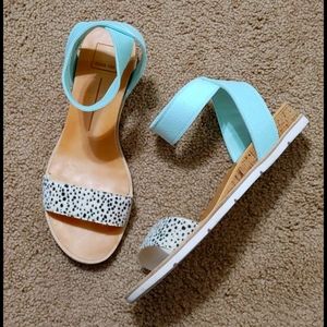 Dolce Vita Blue and White Sandals